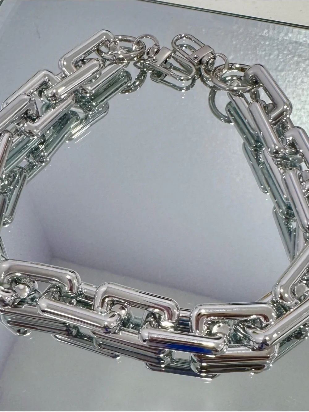 New Silver Chain Link Bag Chain 18 inches